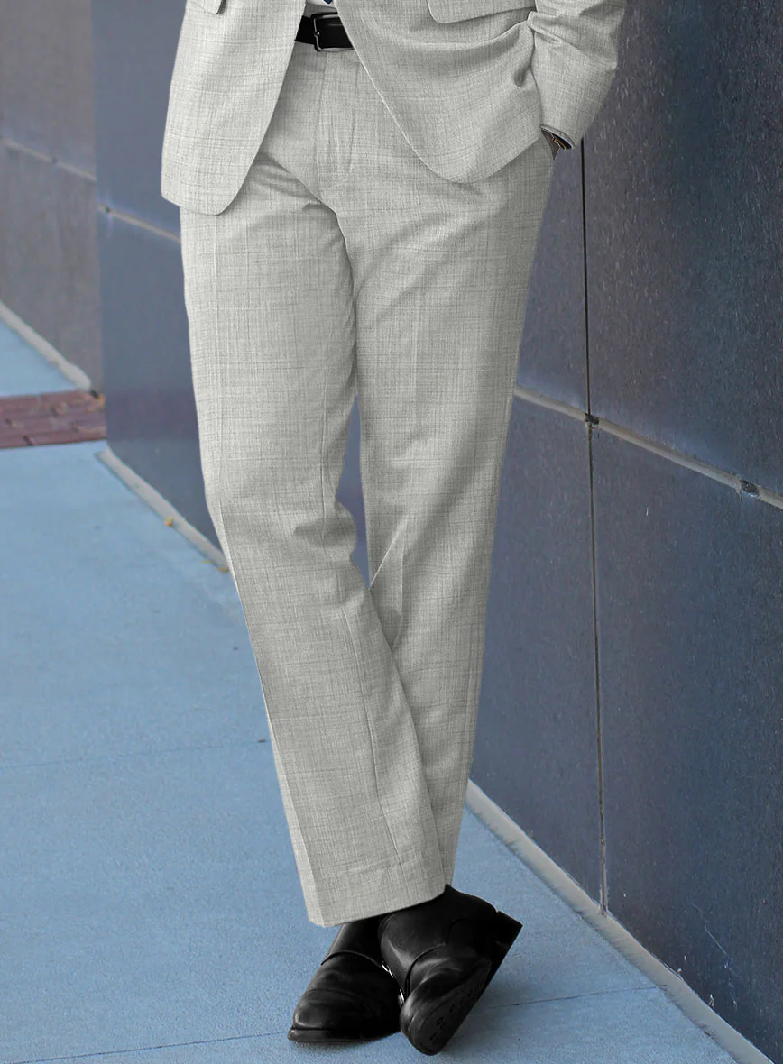 Cloud Gray Wool Suit - Image 4