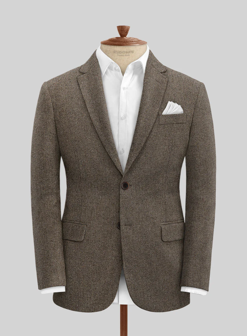 Dapper Brown Tweed Suit - Image 4