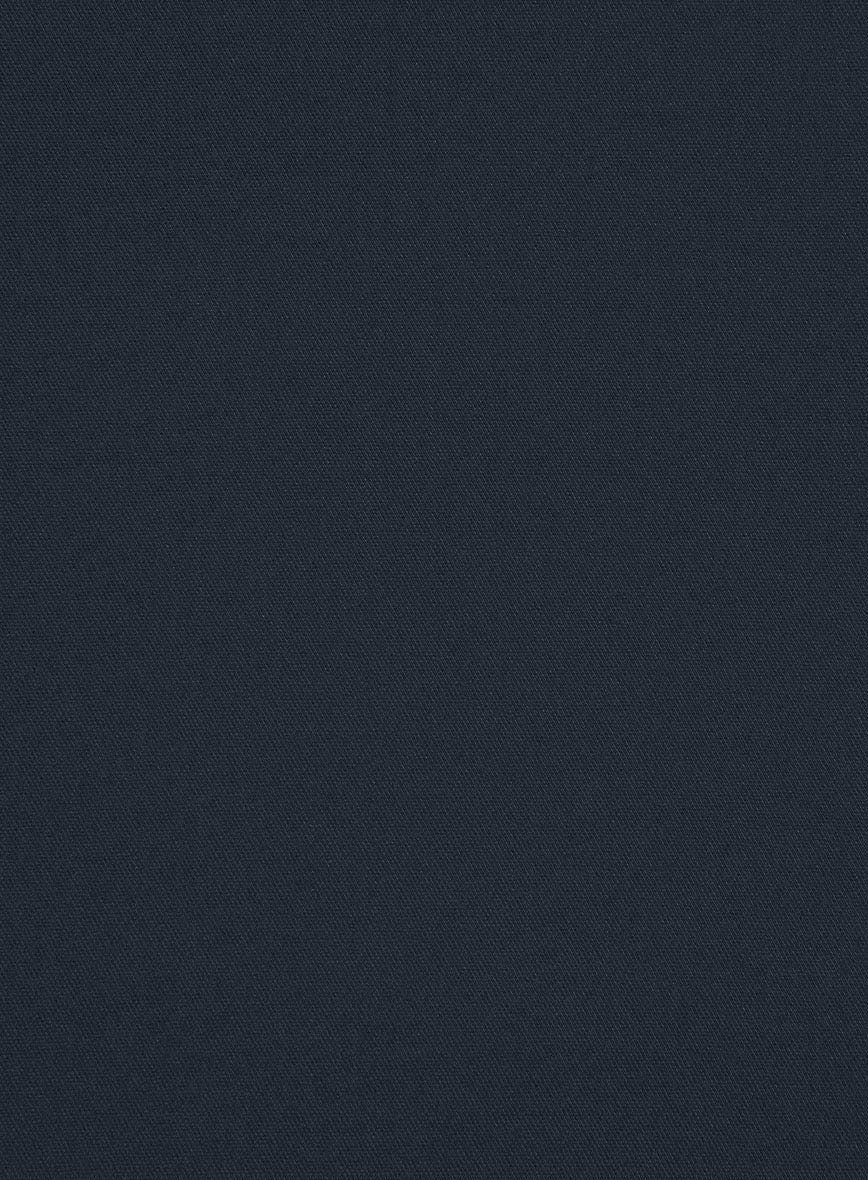 Dark Blue Stretch Chino Pants - Image 3