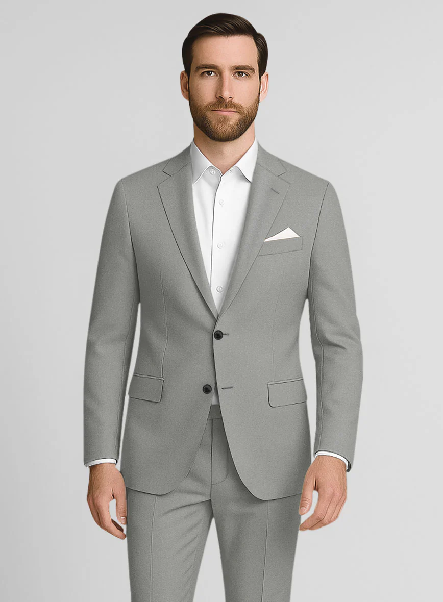 Dark Gray Stretch Chino Jacket - Image 2