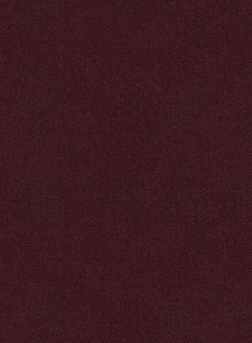 Dark Wine Heavy Tweed Pants - Image 5