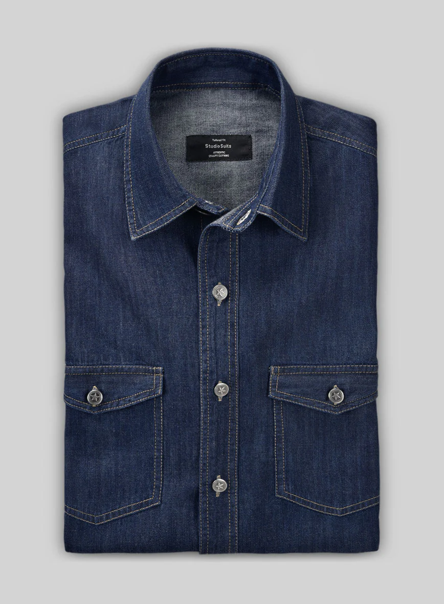 Denim Shirt - Hard Washed