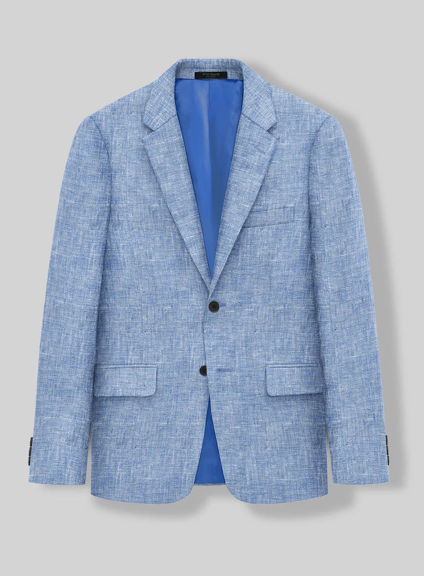 Desert Blue Linen Suit - Image 3