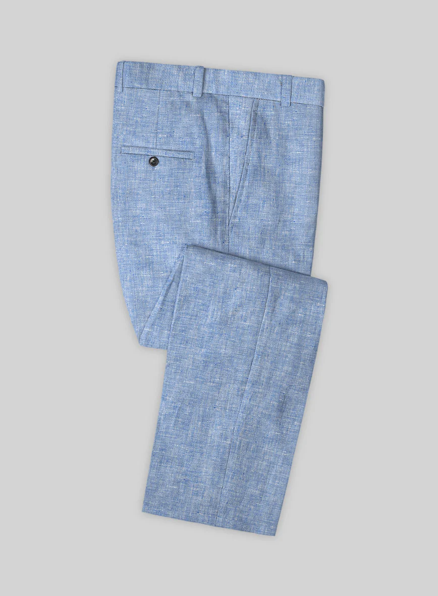 Desert Blue Linen Suit - Image 8