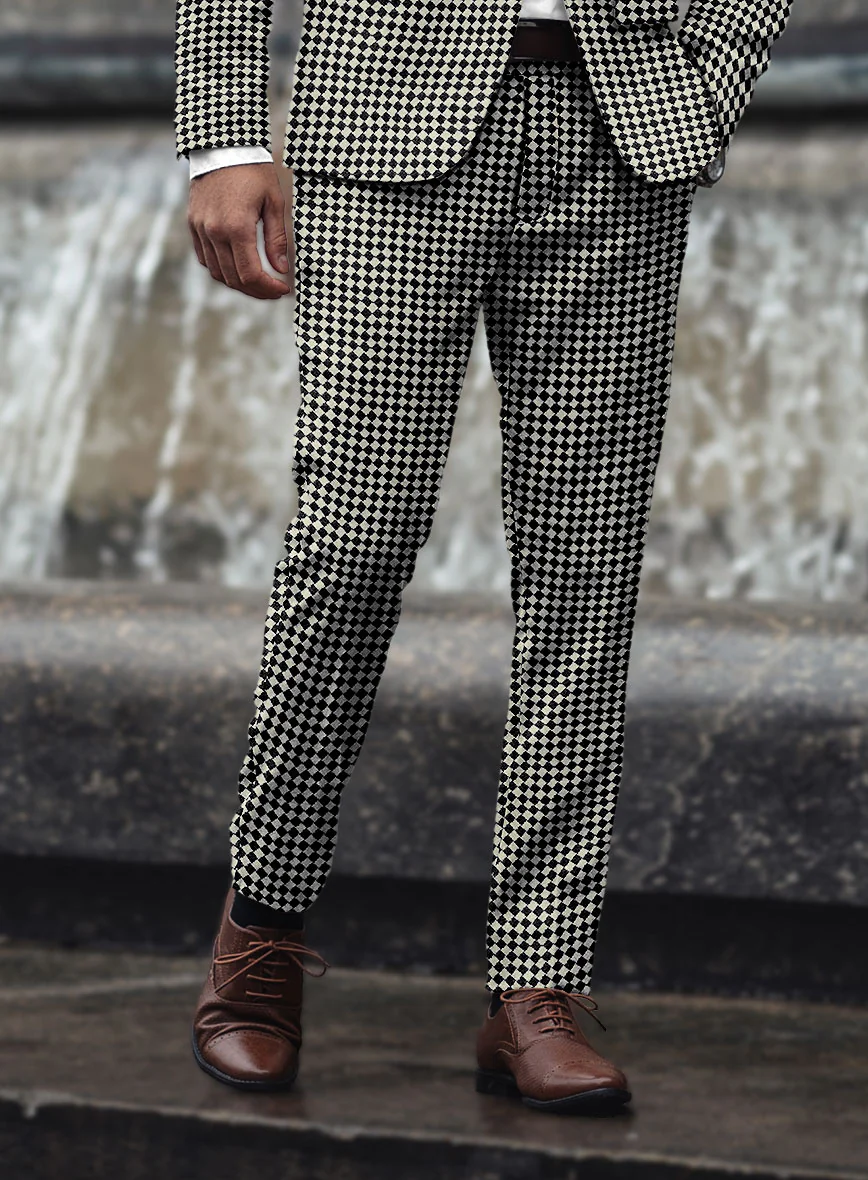Diamond Noir Tweed Pants - Image 2