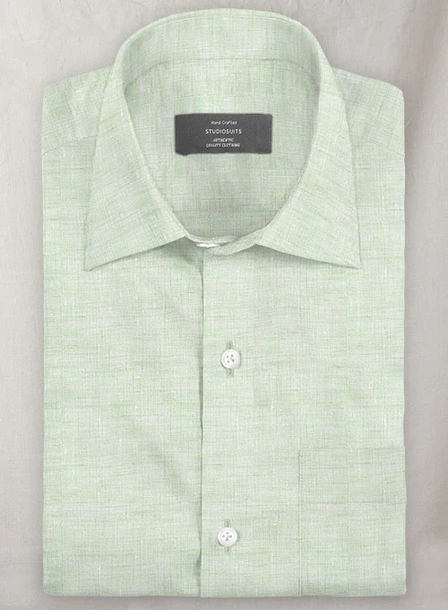 Dublin Mint Green Linen Shirt