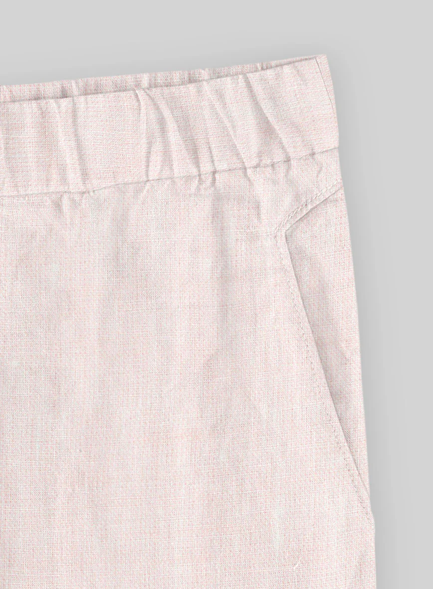 Easy Pants Roman Light Pink Linen - Image 4
