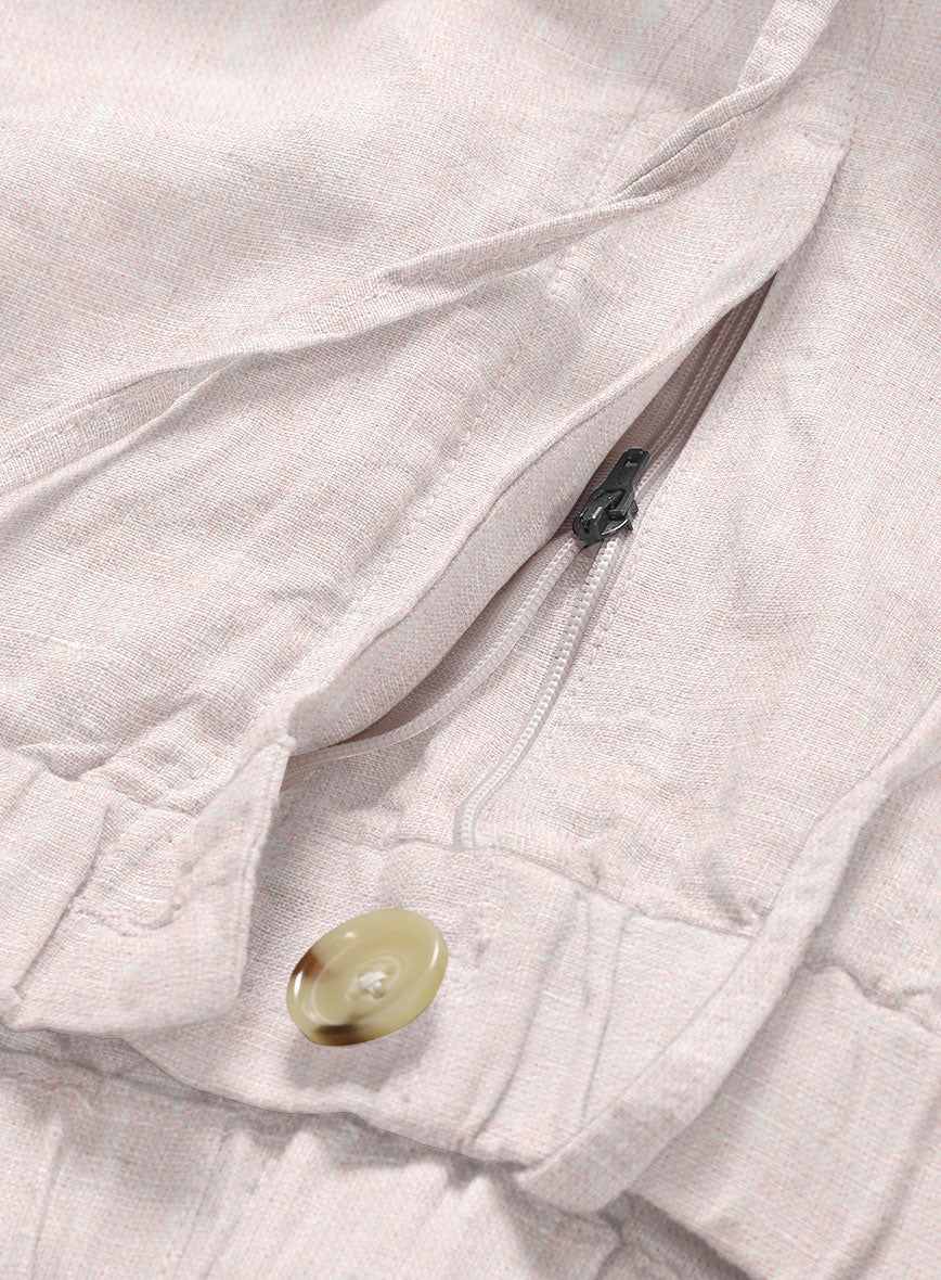 Easy Pants Roman Light Pink Linen - Image 6