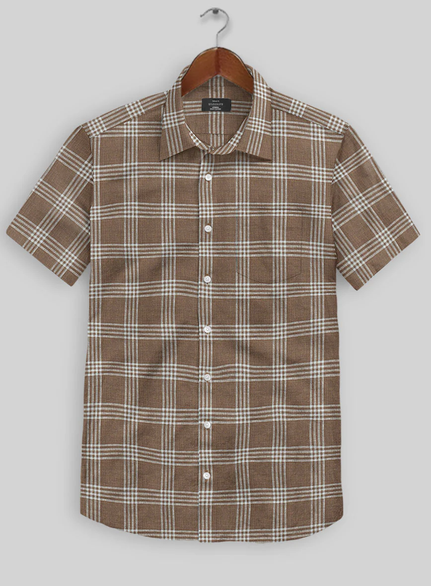 Esar Checks Linen Shirt