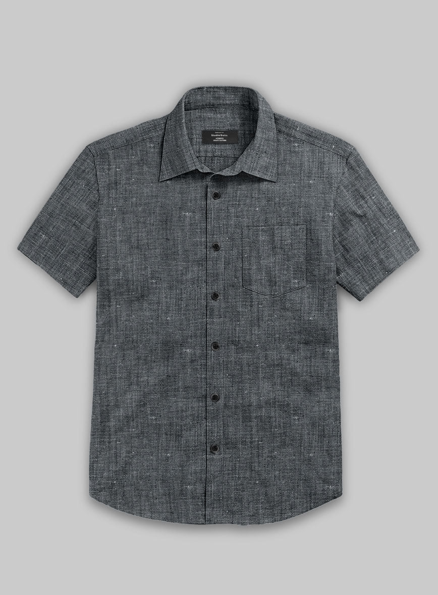 European Ash Gray Linen Shirt