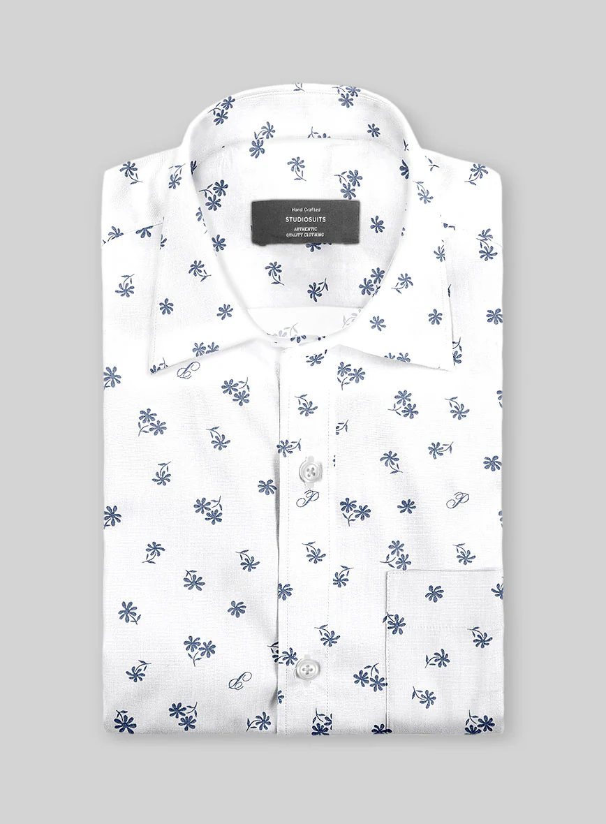 Floral Flake Cotton Shirt