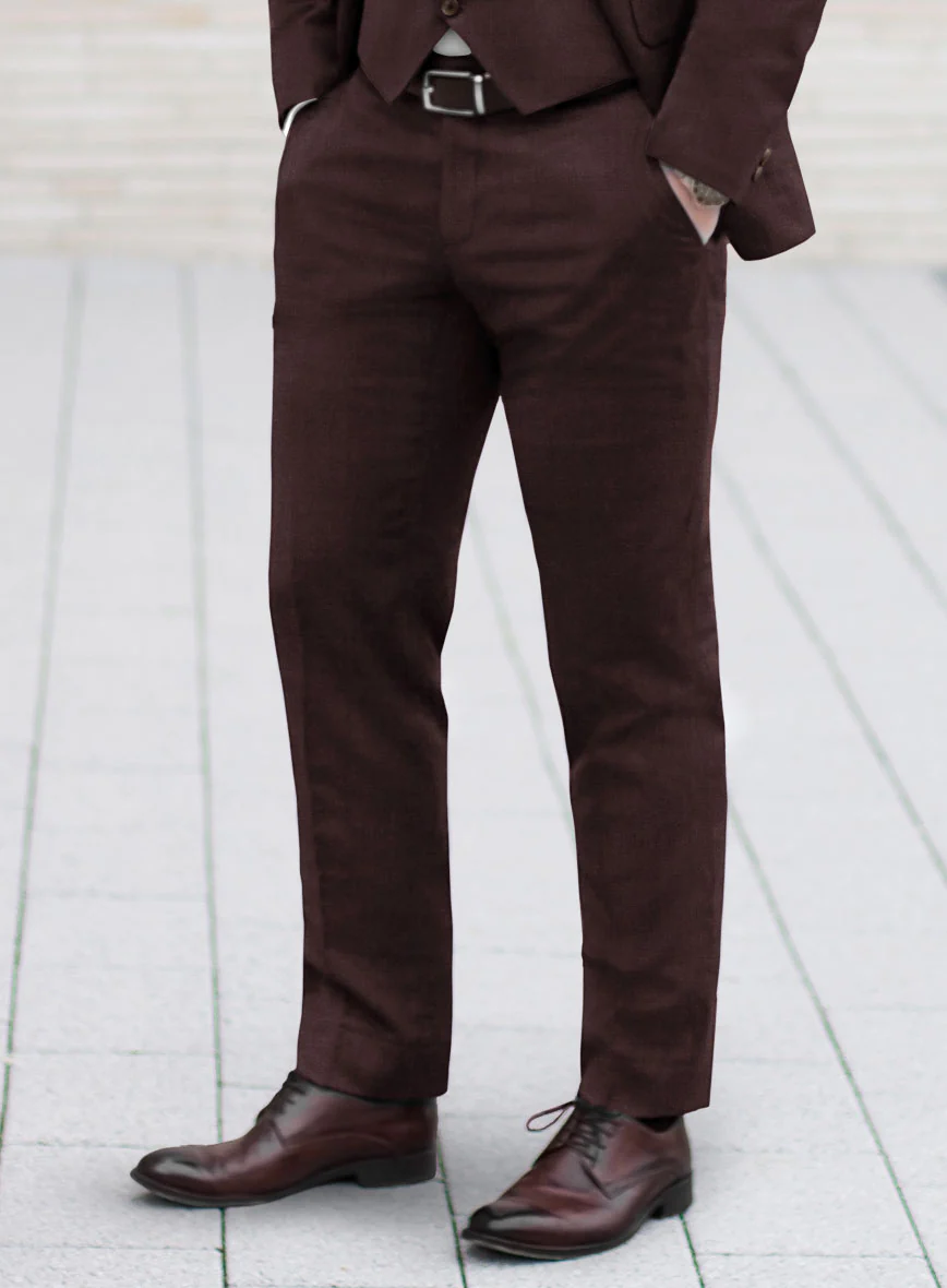 Fresco Wine Wool Suit - Image 4