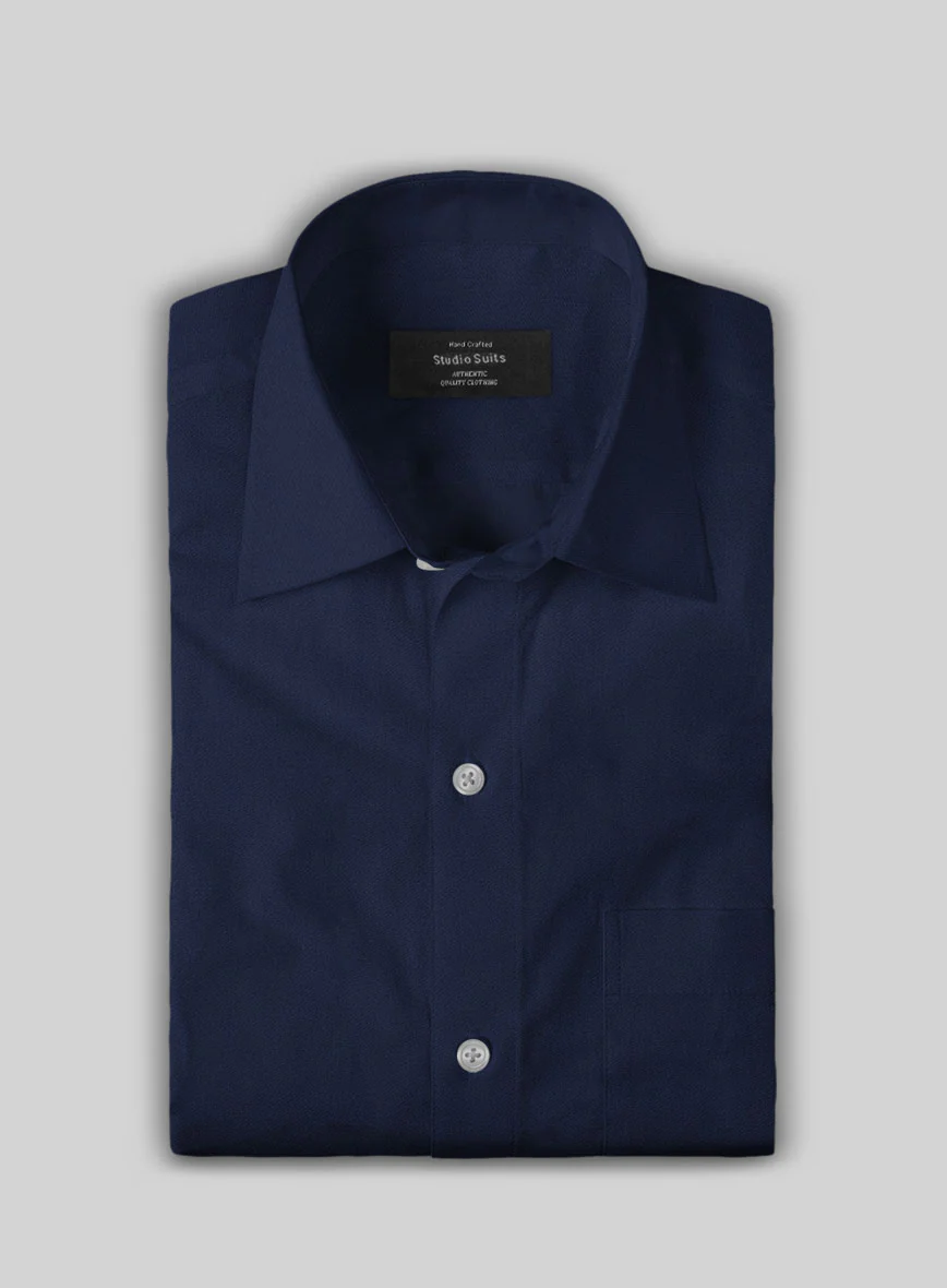 Giza Air Blue Cotton Shirt