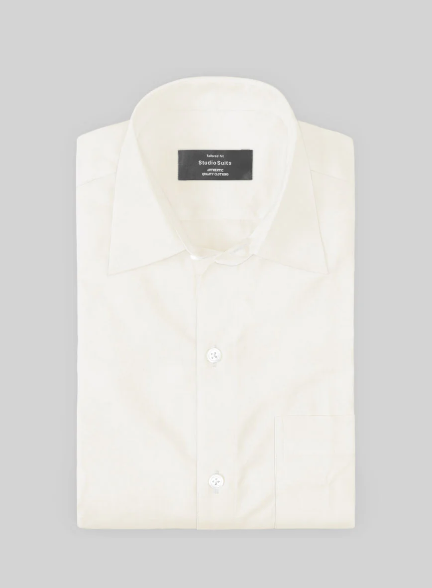 Giza Ivory Cotton Shirt