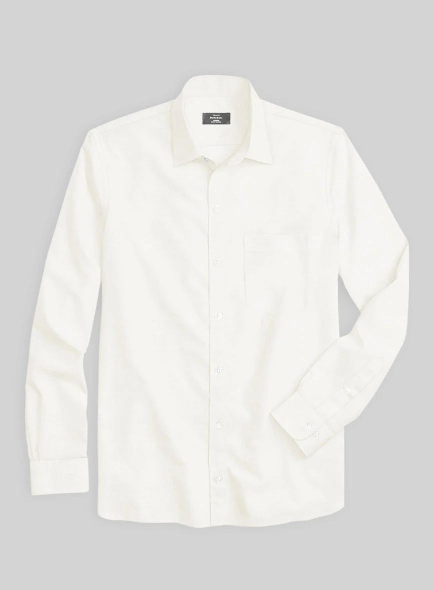 Giza Ivory Cotton Shirt - Image 3