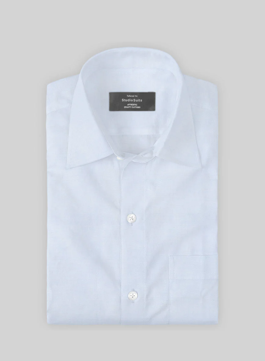 Giza Light Blue Cotton Shirt