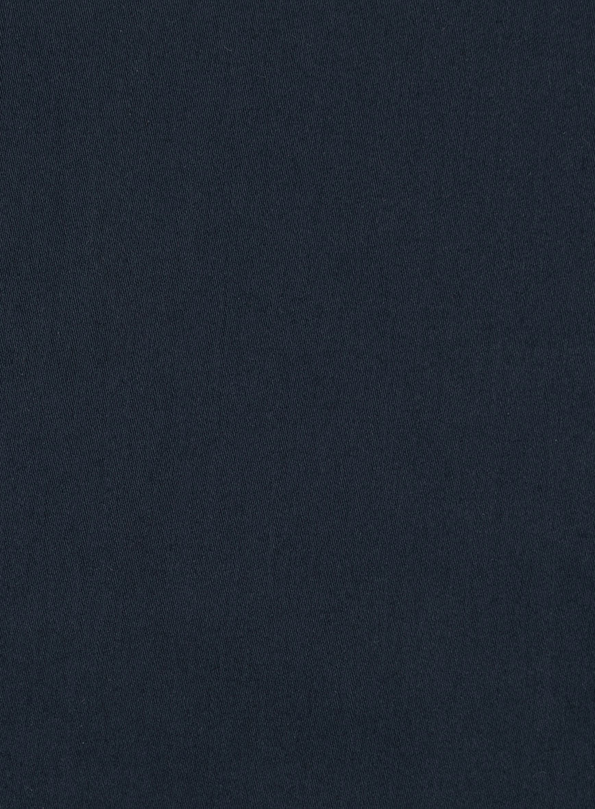 Giza Navy Blue Cotton Shirt - Image 4