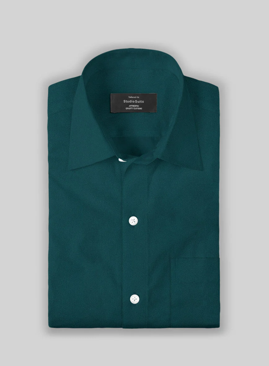 Giza Teal Cotton Shirt