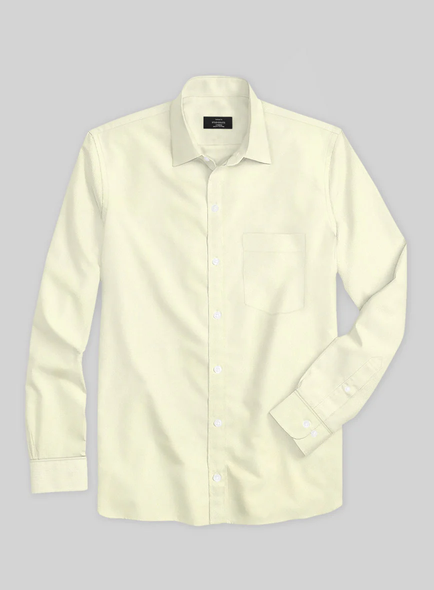 Giza Yellow Cotton Shirt - Image 3