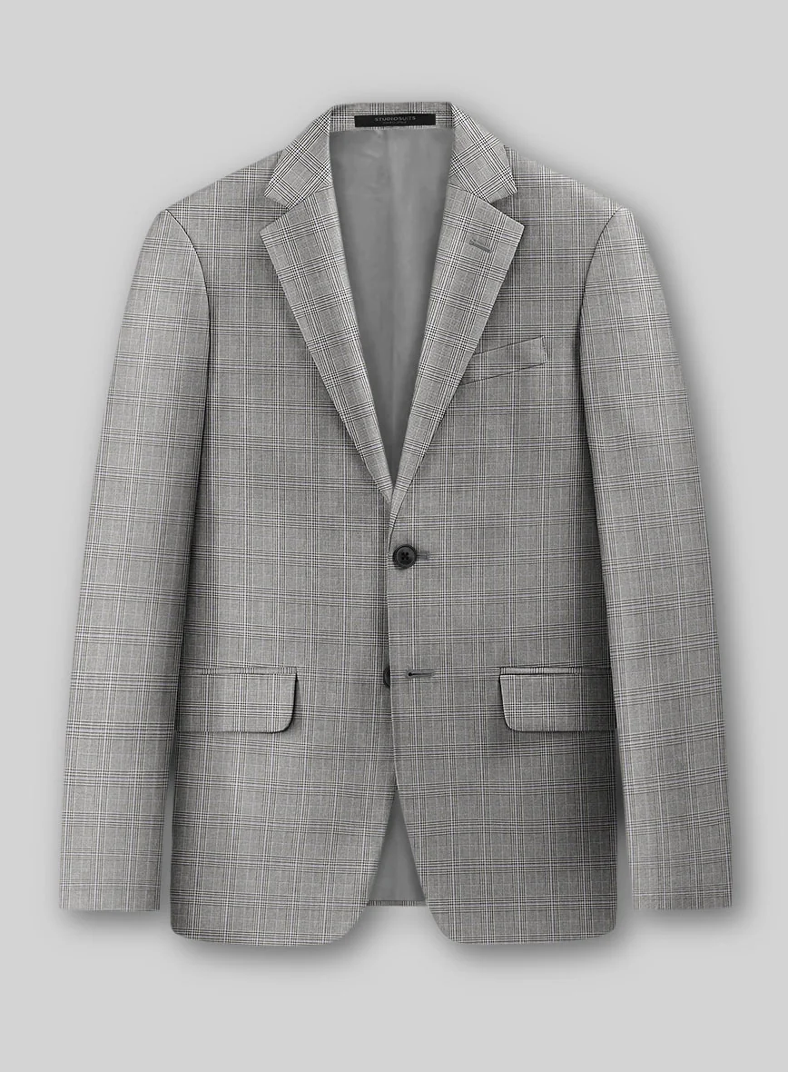 Glen Wool Light Gray Jacket