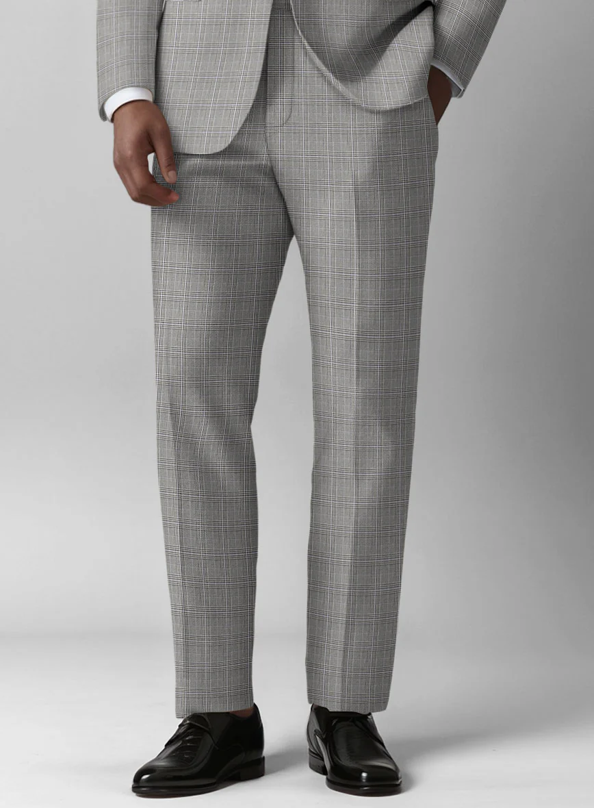 Glen Wool Light Gray Suit - Image 6