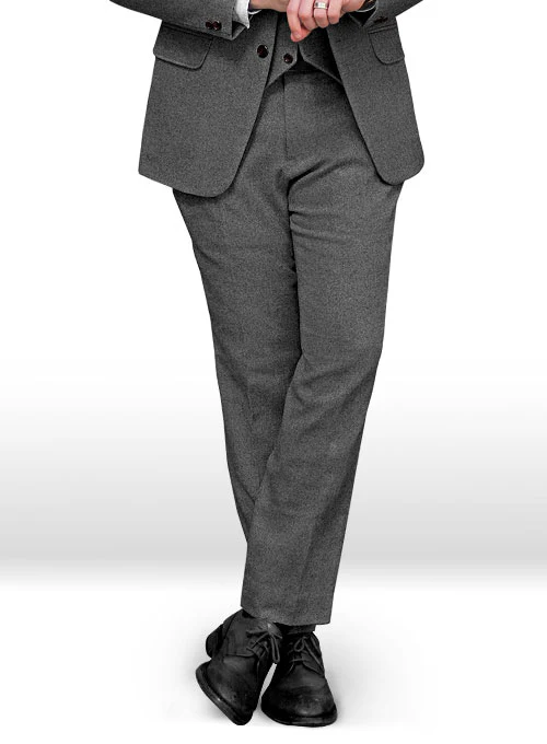 Gray Heavy Tweed Suit - Image 5