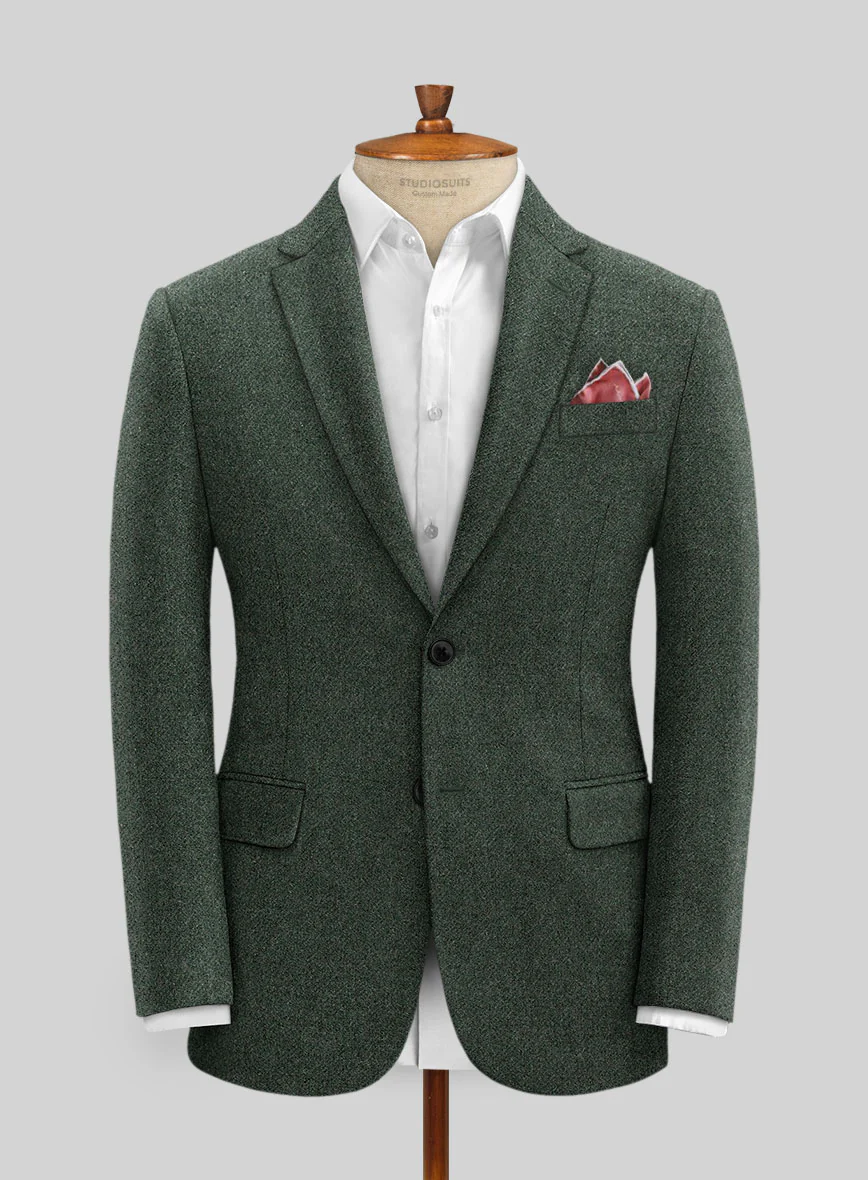 Green Heavy Tweed Suit - Image 3