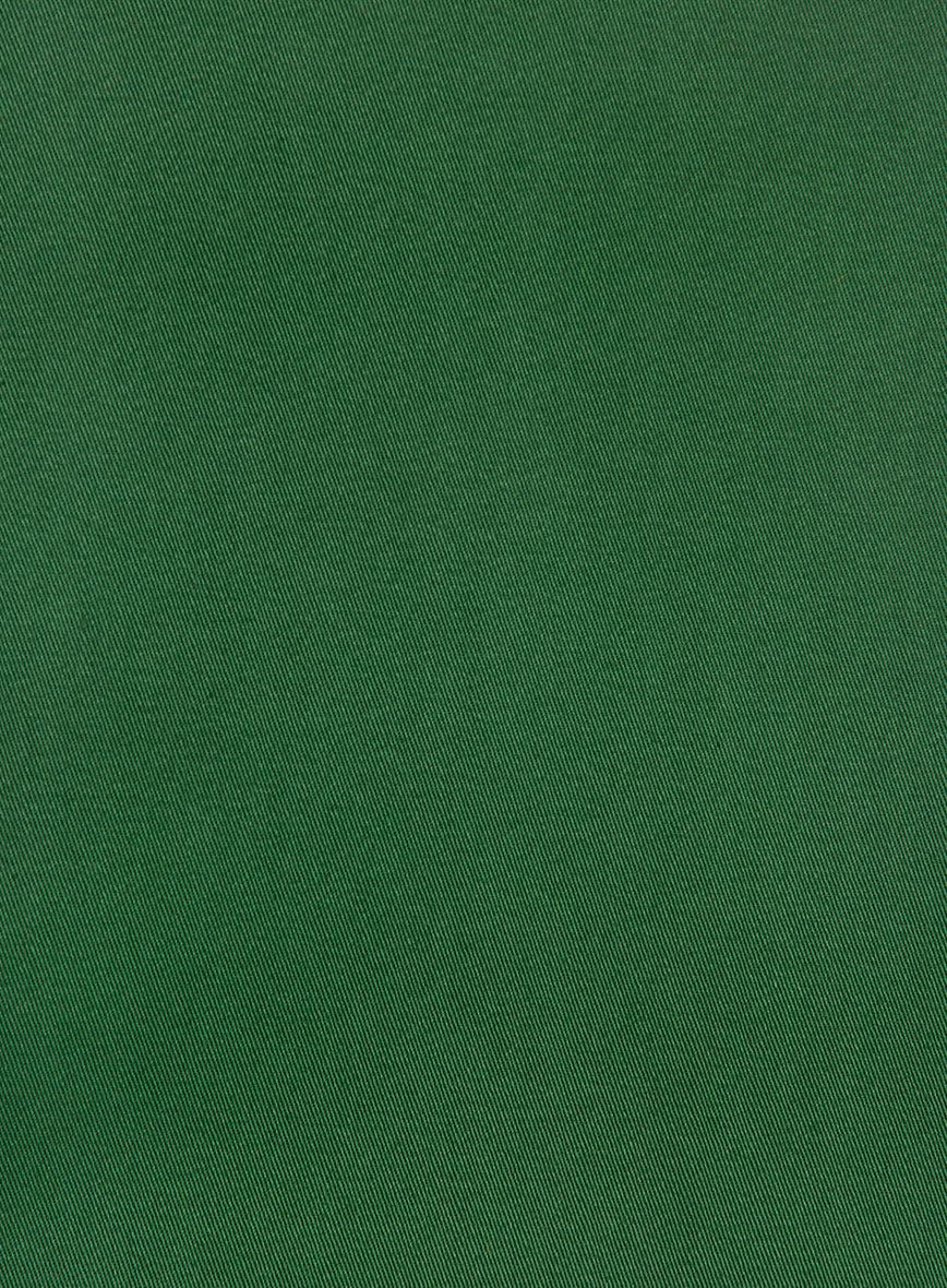 Green Napoli Stretch Light Weight Cotton Pants - Image 3