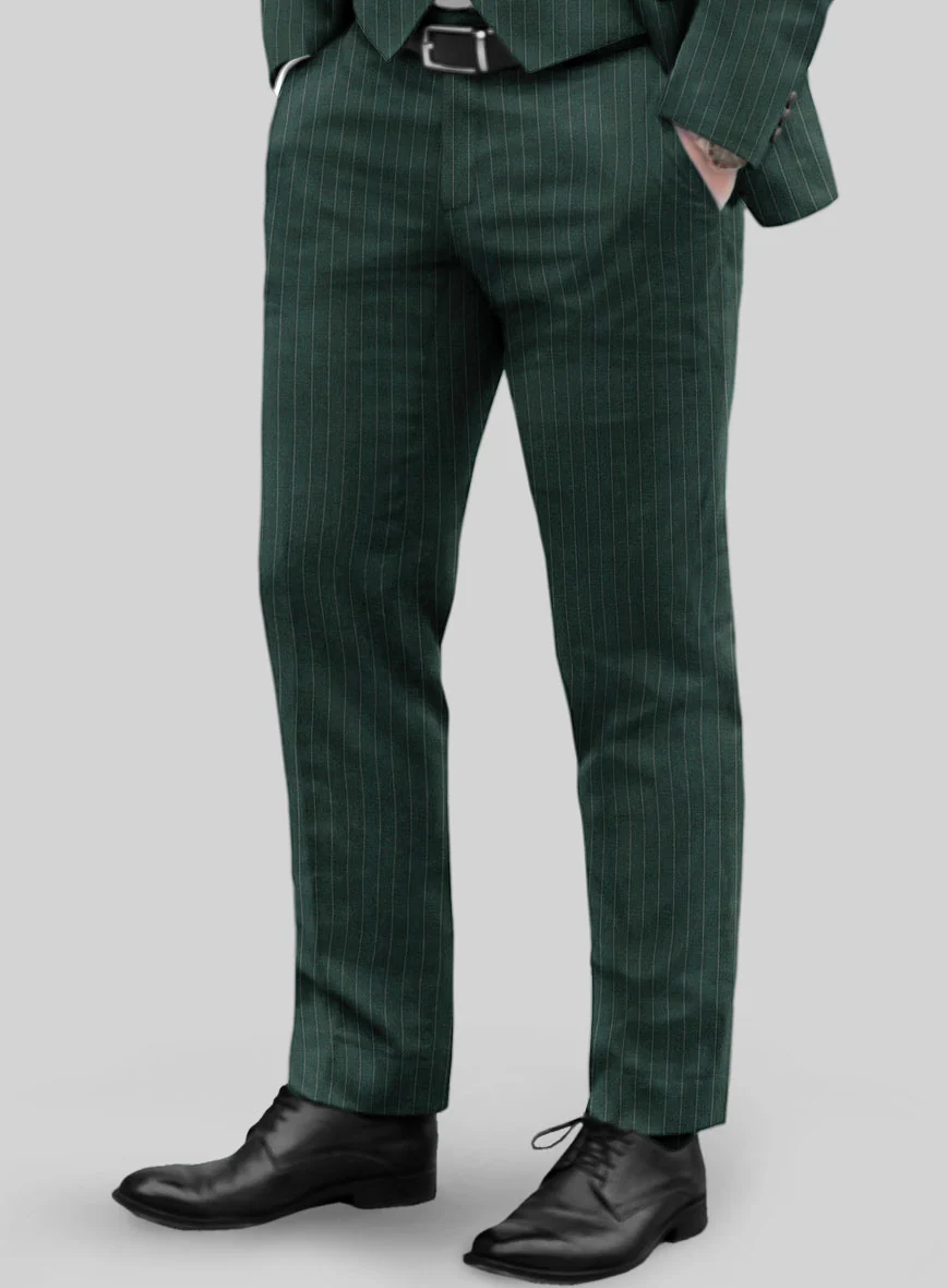 Green Pinstripe Suit - Image 5
