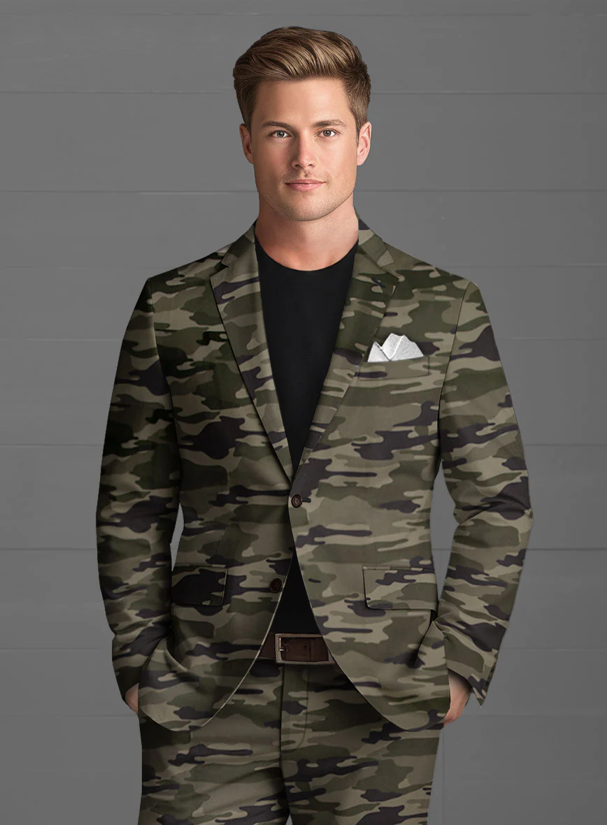 Green Stretch Camo Suit - Image 3