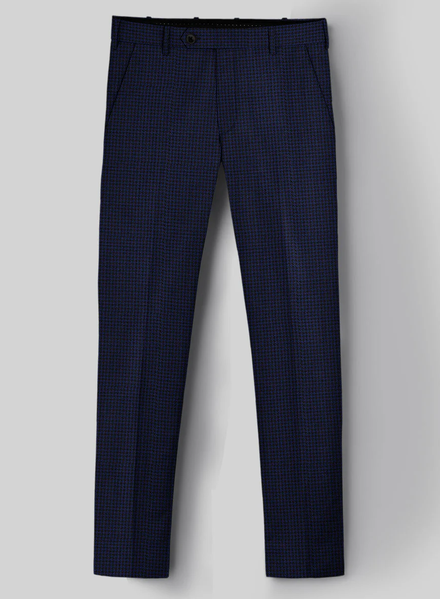 Guabello Blue Houndstooth Pants