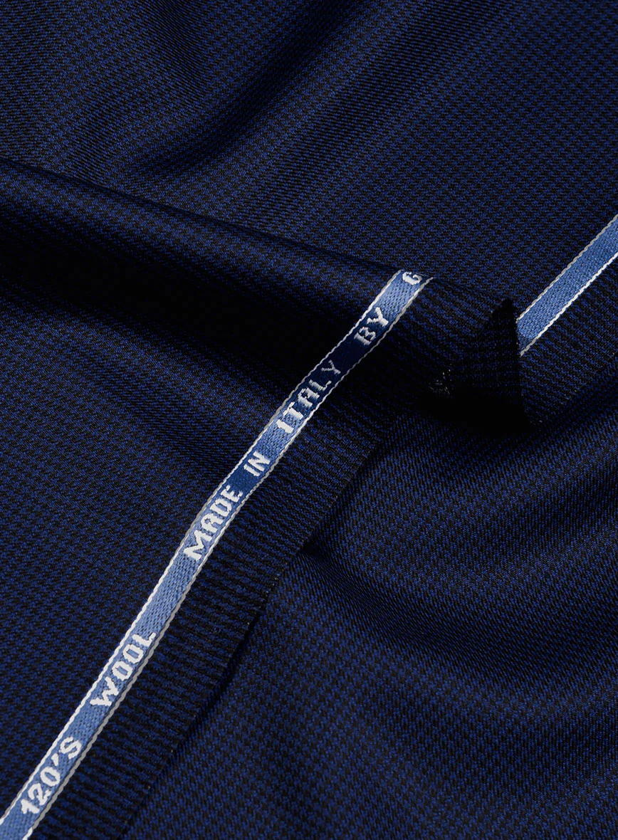 Guabello Blue Houndstooth Pants - Image 3