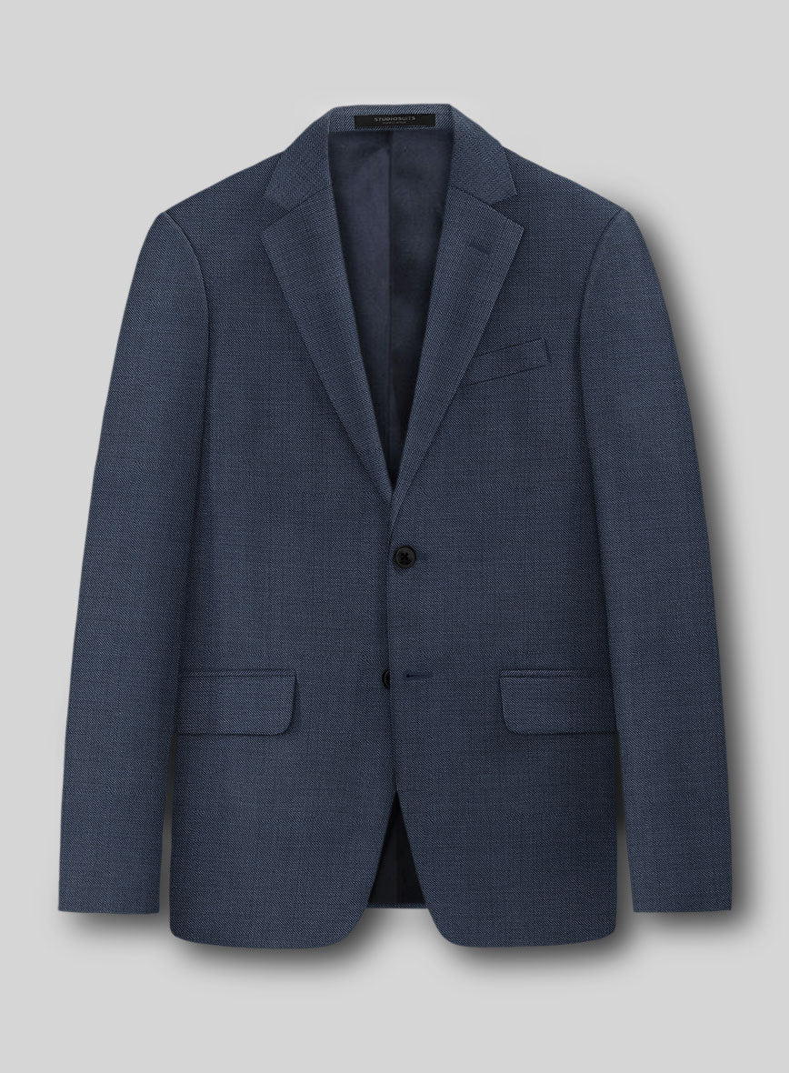 Guabello Blue Sharkskin Jacket