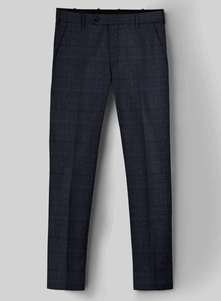 Guabello Blue Windowpane Pants
