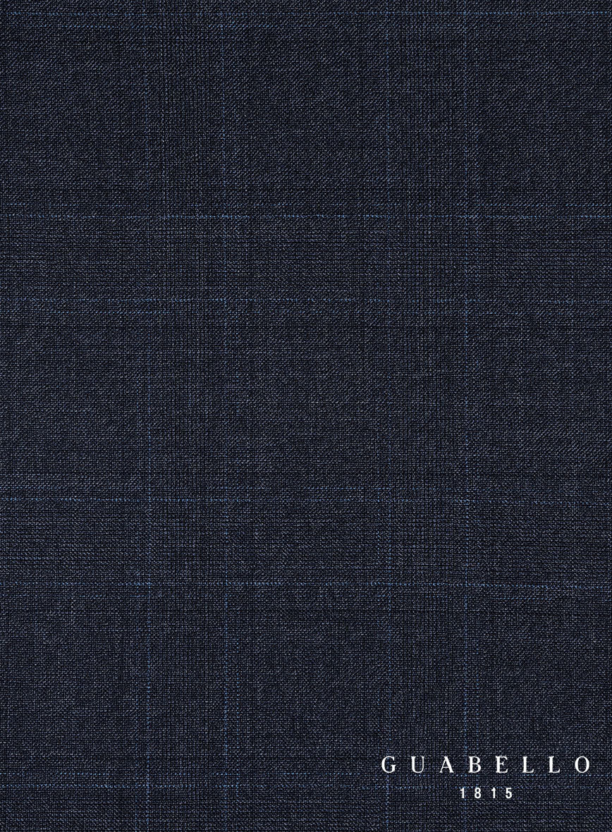 Guabello Blue Windowpane Pants - Image 4