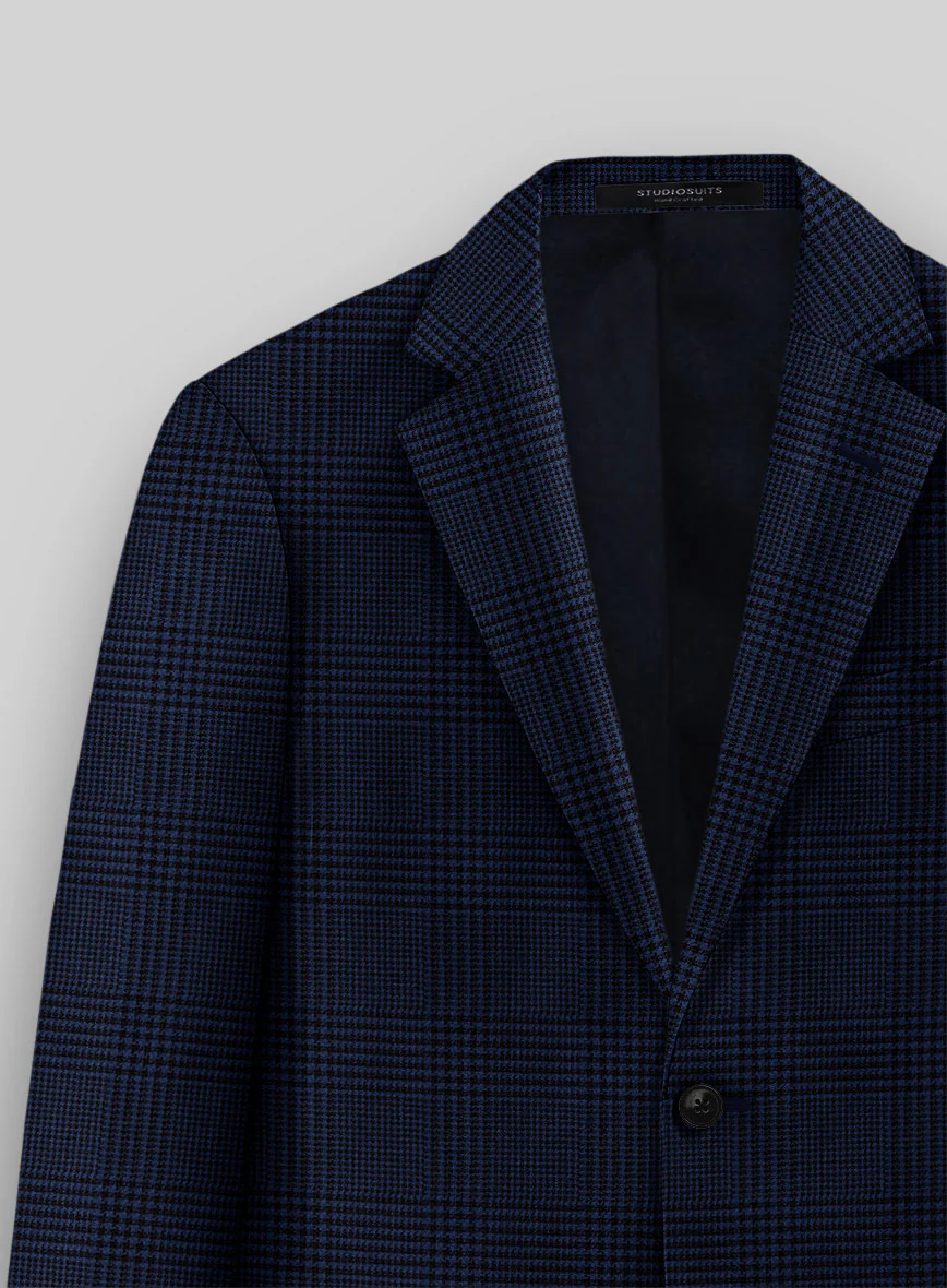 Guabello Blue Wool Jersey Jacket - Image 3