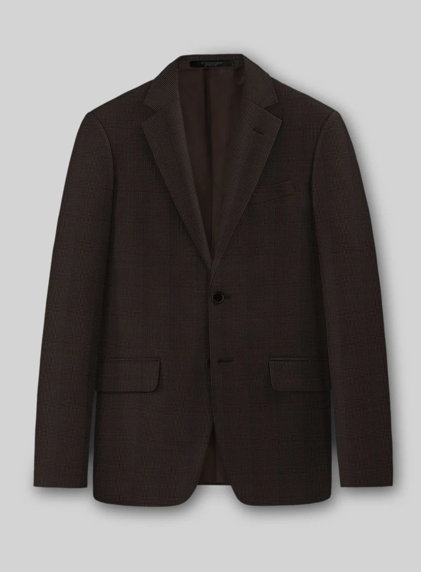 Guabello Brown Prince Of Wales Jacket
