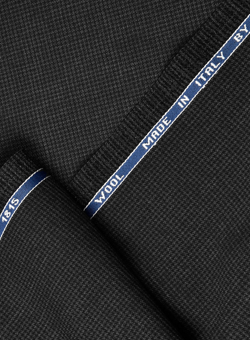 Guabello Charcoal Houndstooth Suit - Image 7