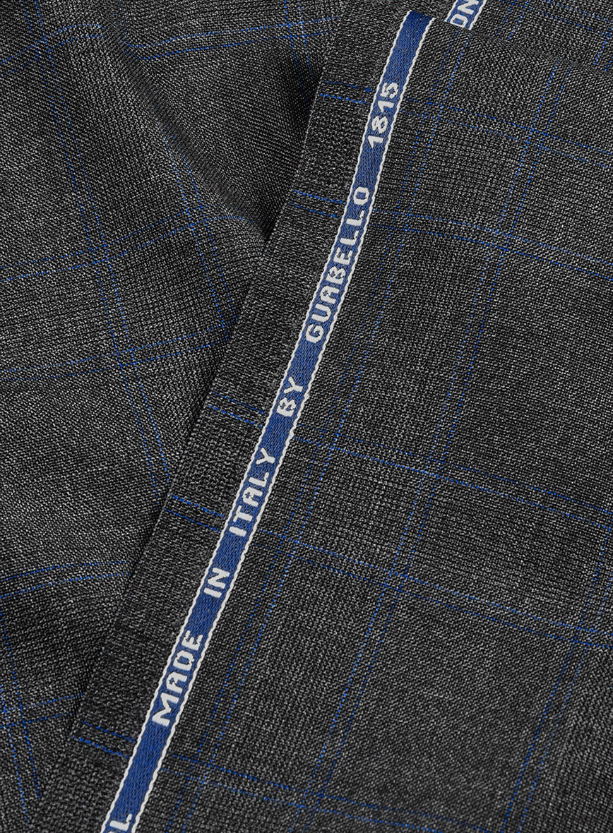Guabello Charcoal Windowpane Jacket - Image 4