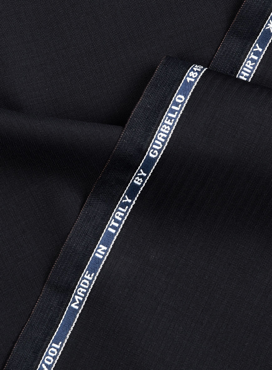 Guabello Dark Blue Herringbone Pants - Image 3