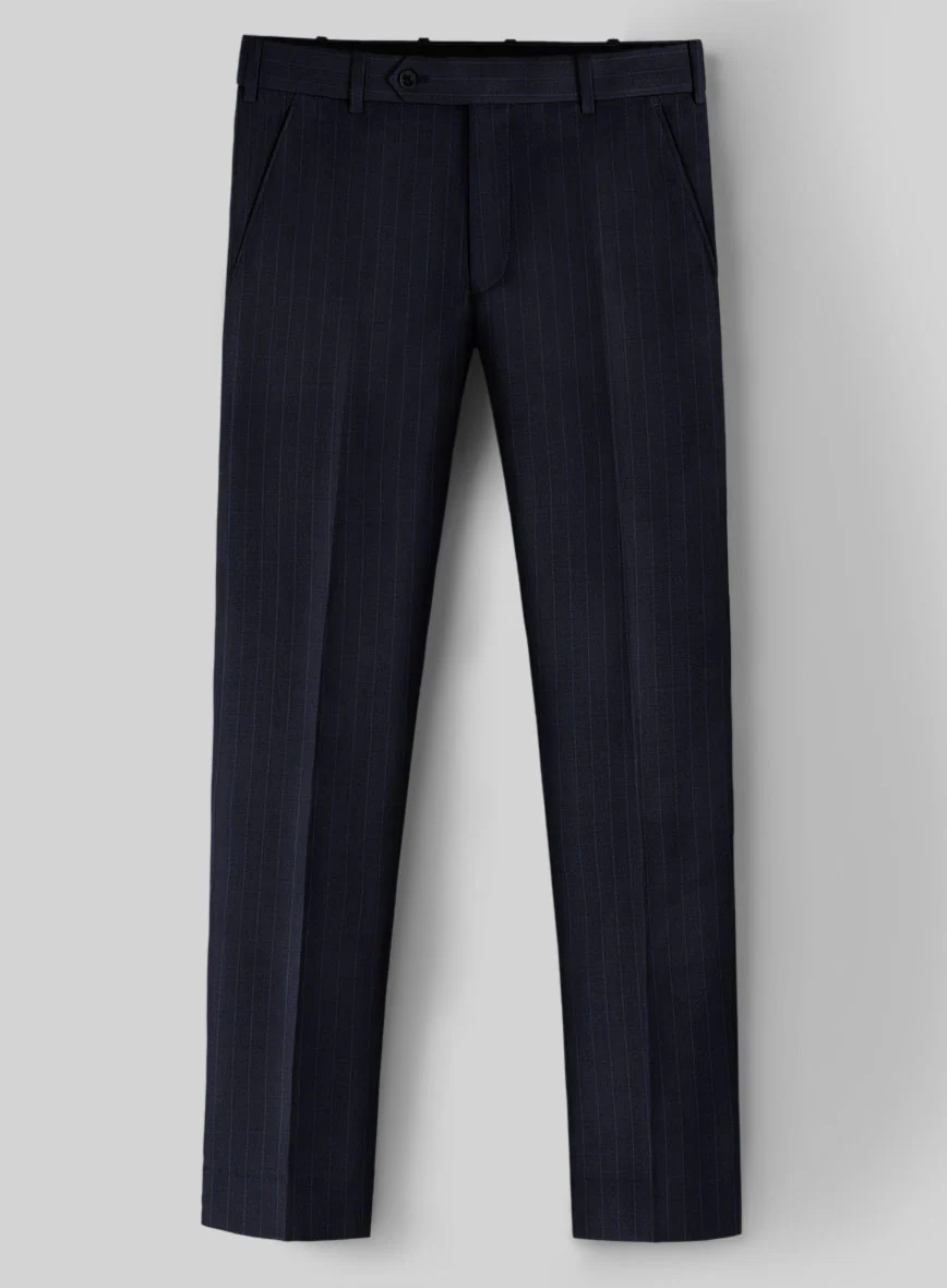 Guabello Dark Blue Pinstripe Pants