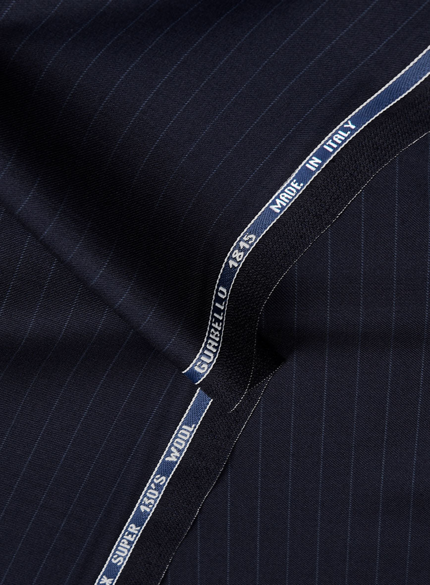 Guabello Dark Blue Pinstripe Pants - Image 3