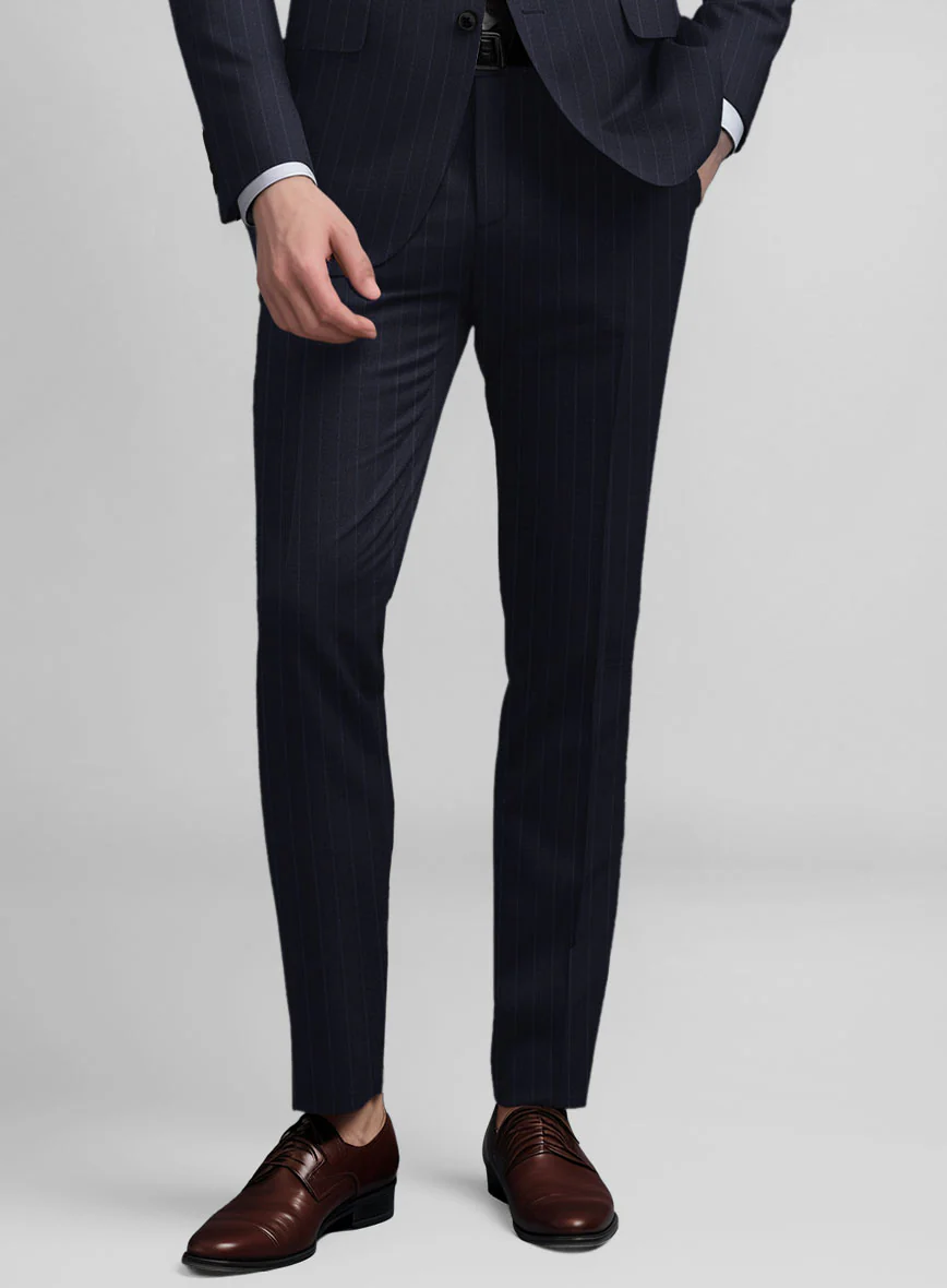 Guabello Dark Blue Pinstripe Suit - Image 6