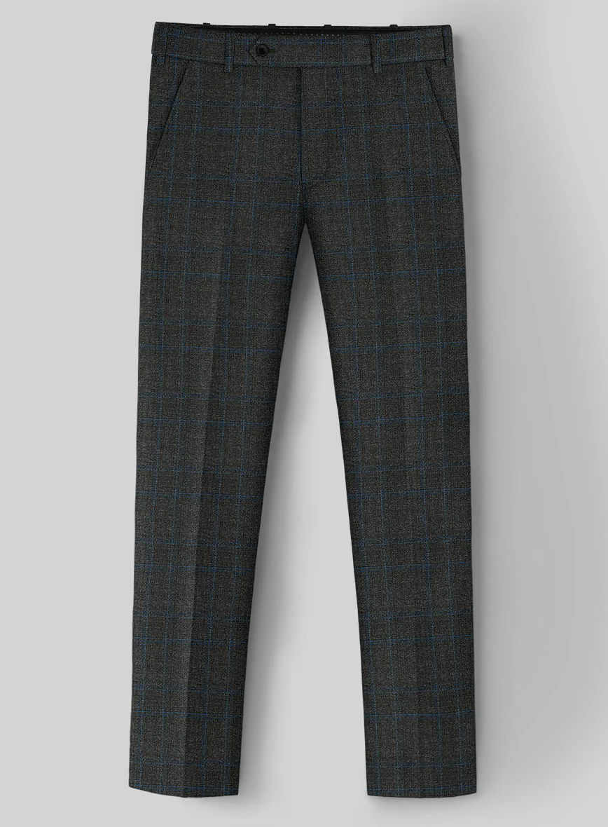 Guabello Gray Blue Windowpane Suit - Image 5