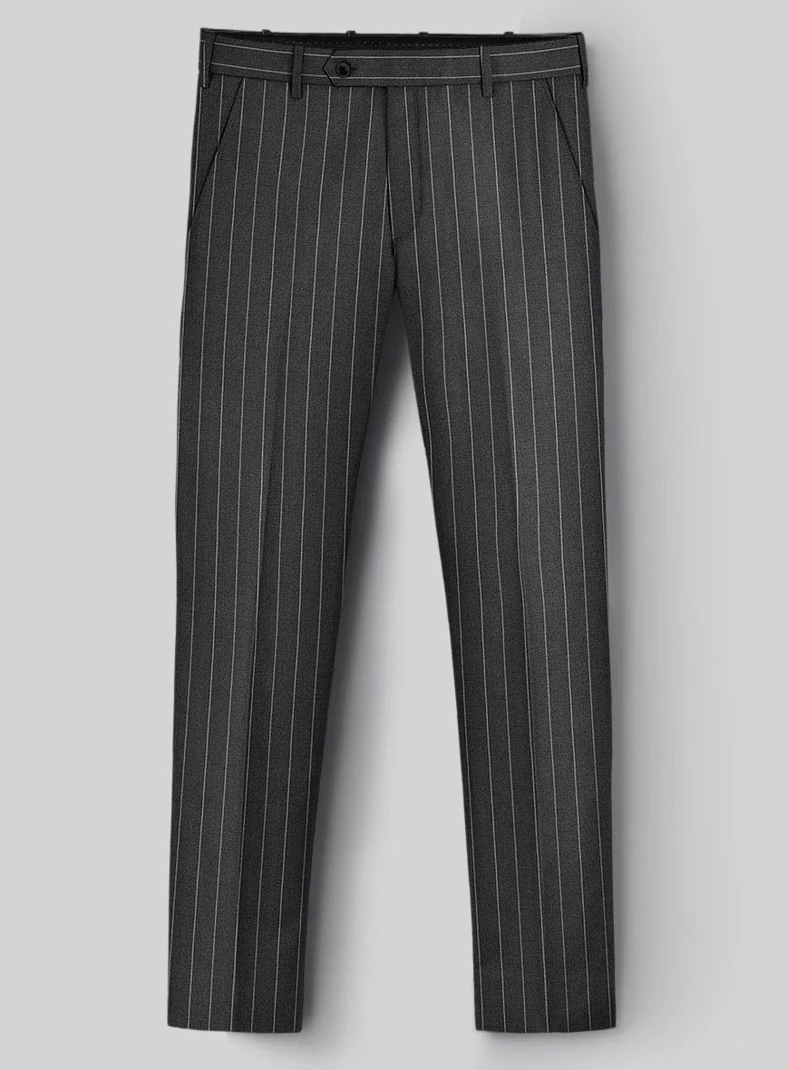 Guabello Gray Rope Stripe Pants