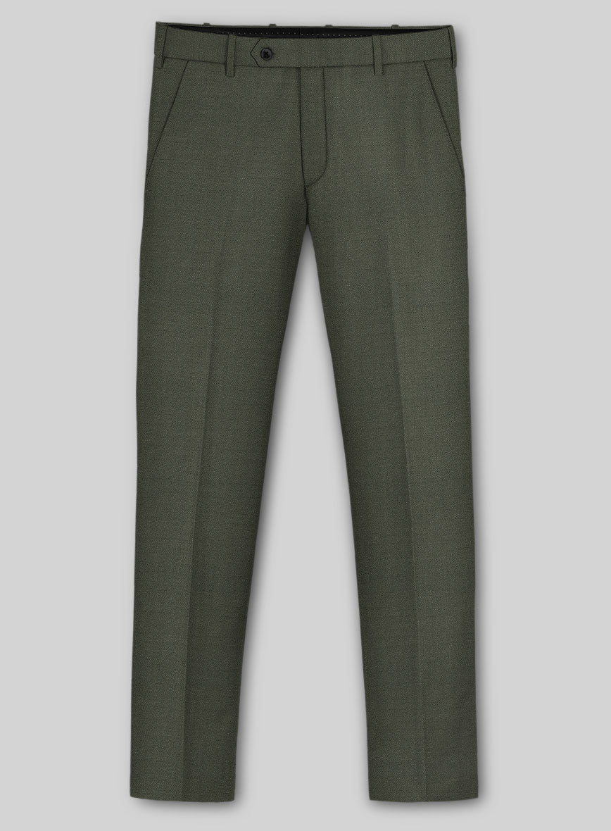 Guabello Green Twill Pants
