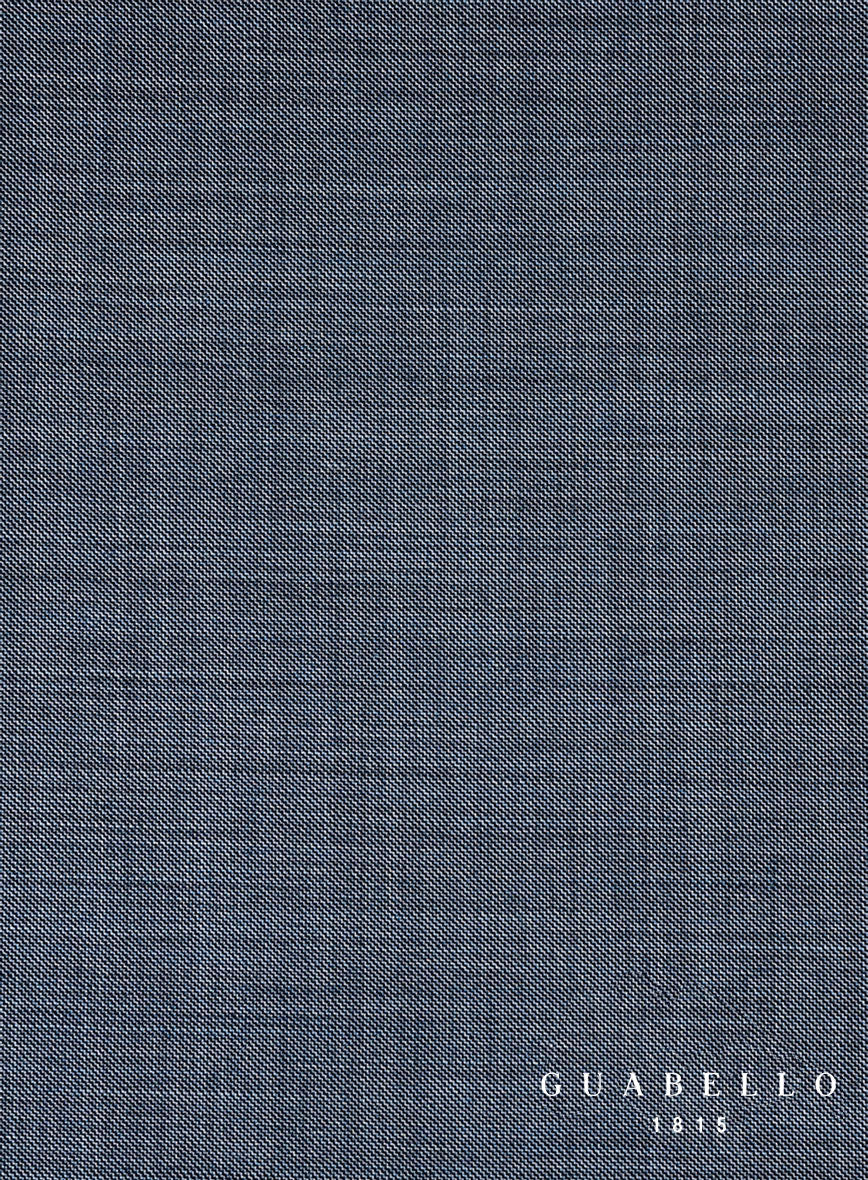 Guabello Steel Blue Sharkskin Suit - Image 8