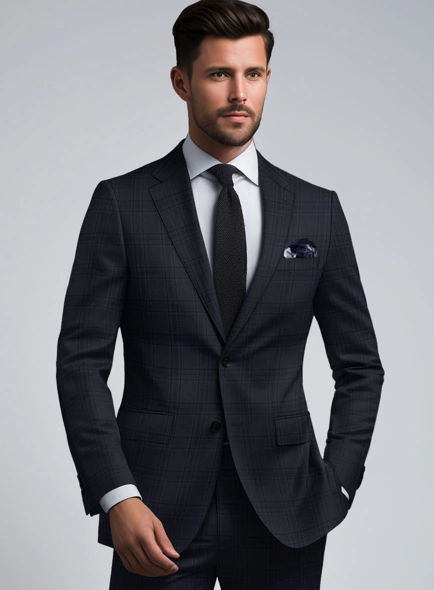 Hardy Minnis Adali Blue Check Wool Jacket - Image 2
