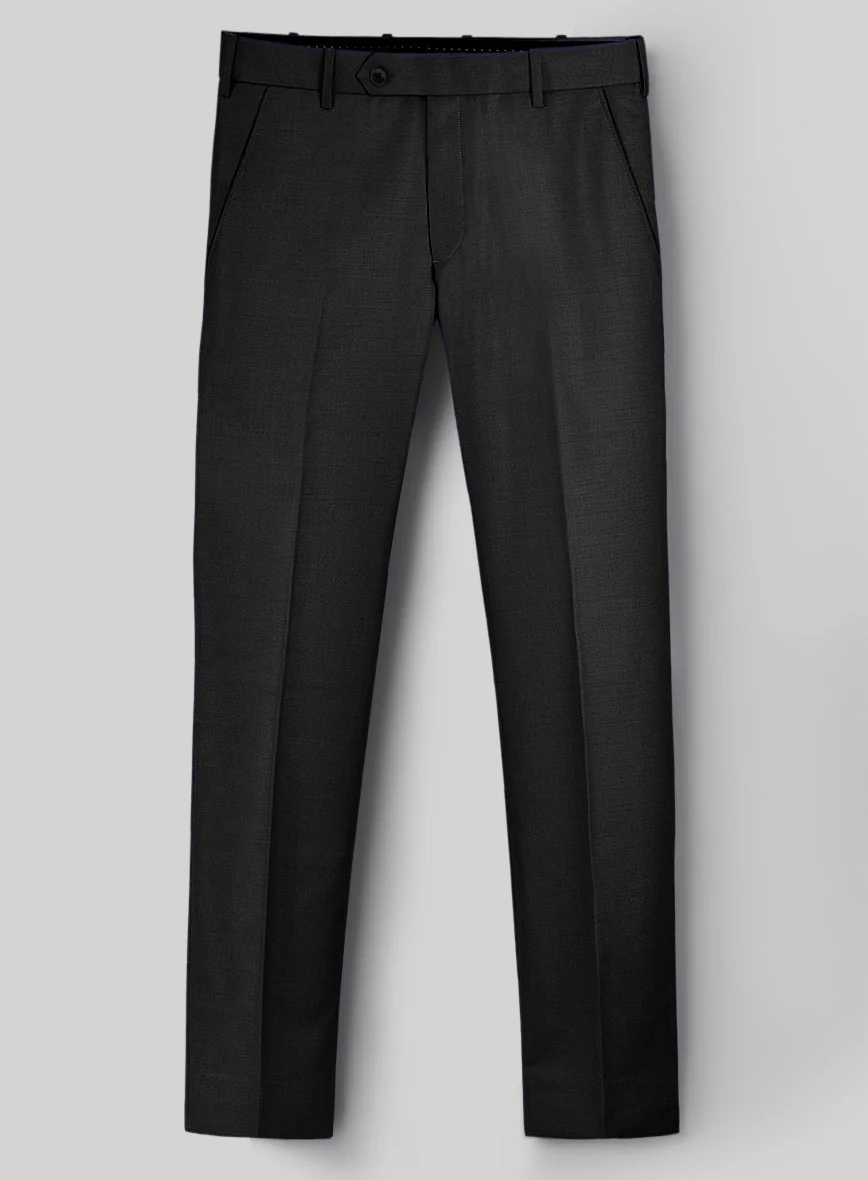 Hardy Minnis Black Twill Wool Pants
