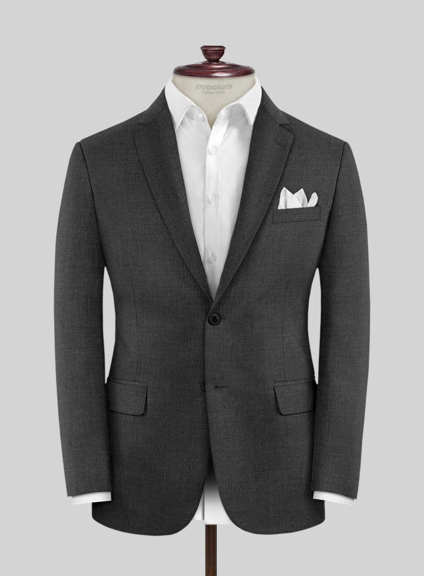 Hardy Minnis Charcoal Nailhead Wool Jacket - Image 3